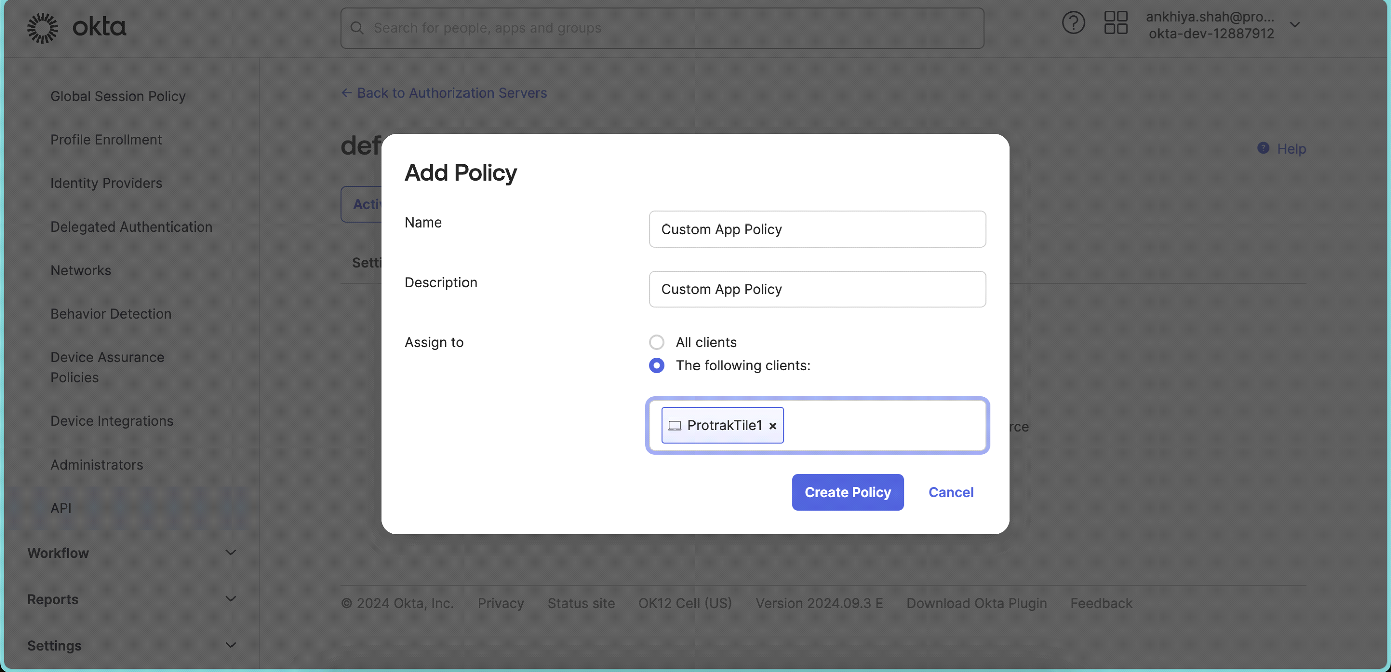 okta image of Apppolicy