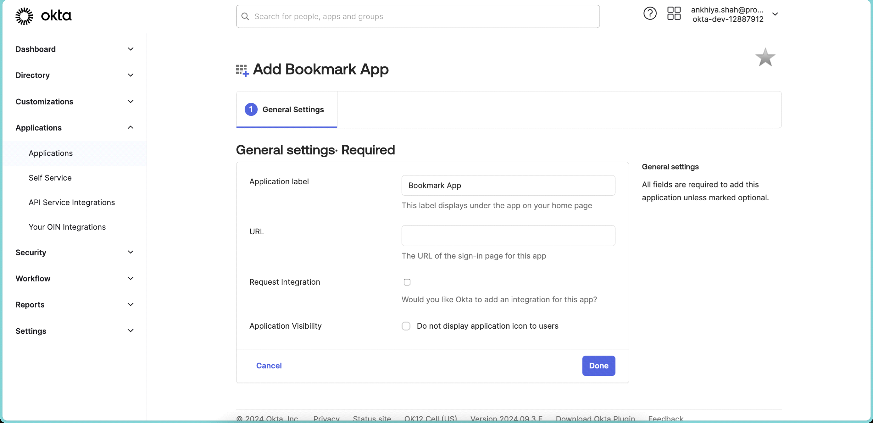 okta image of Applable