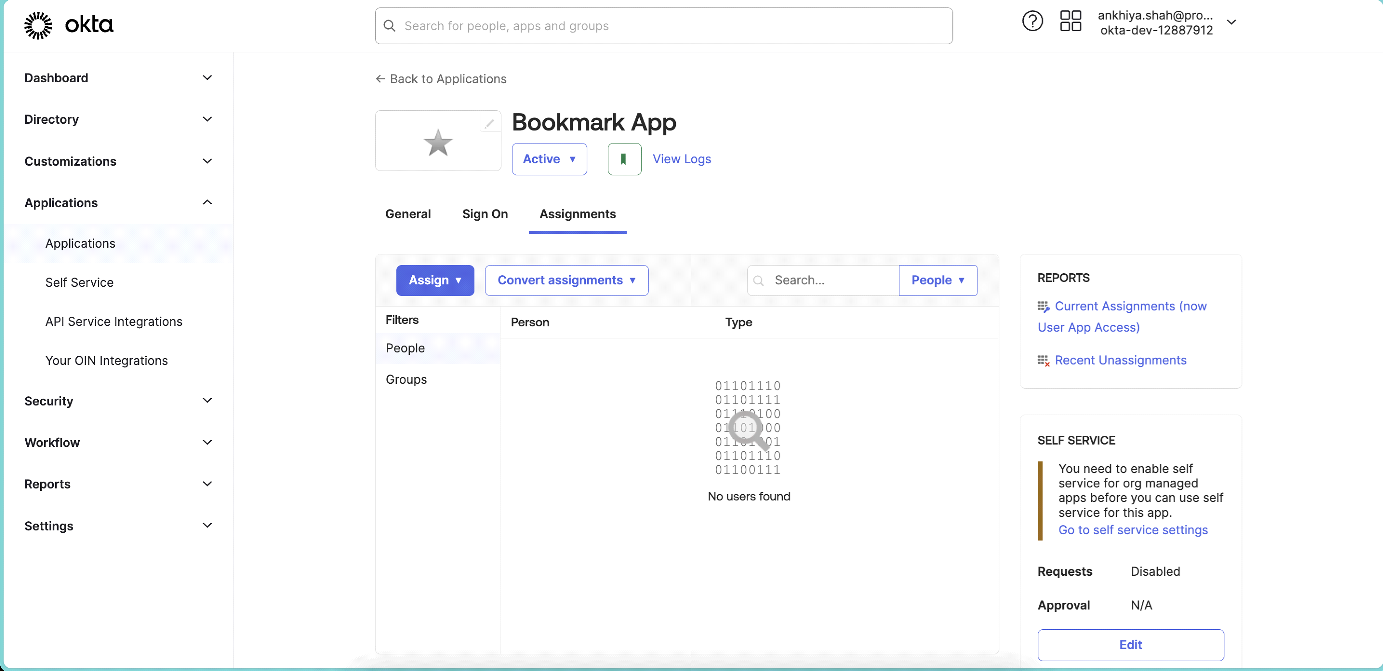 okta image of Assignments