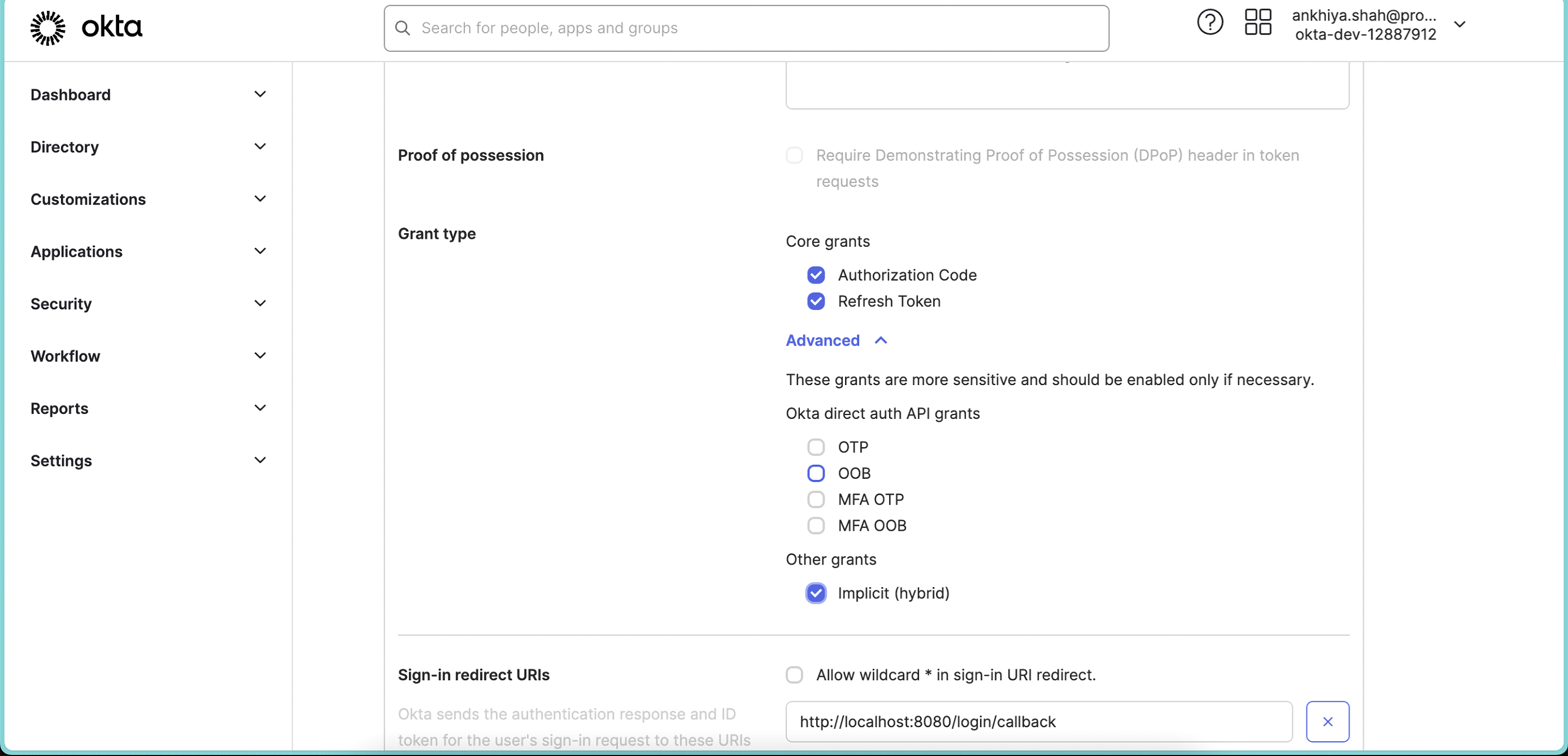 okta image of single