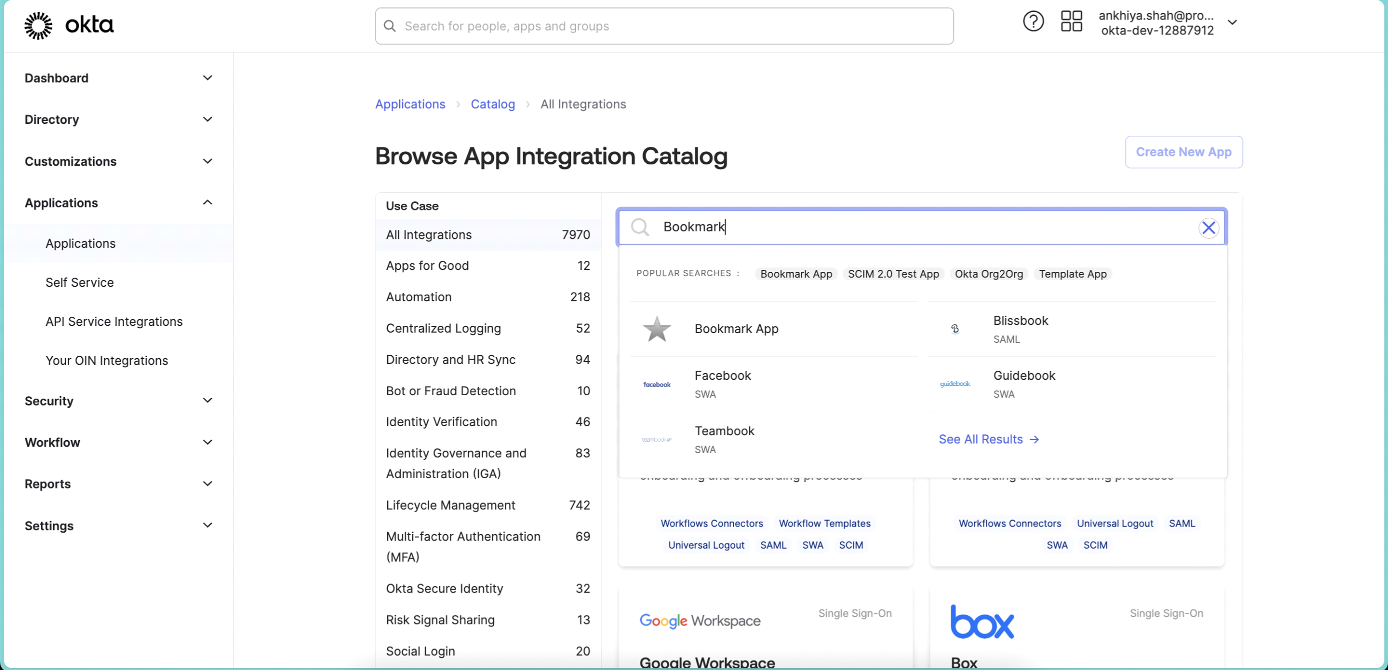 okta image of BookMarkTwo