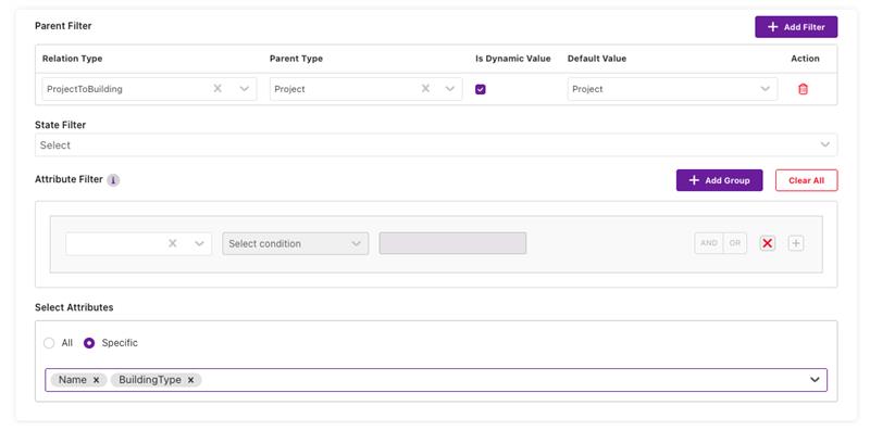 Query Definition Filters