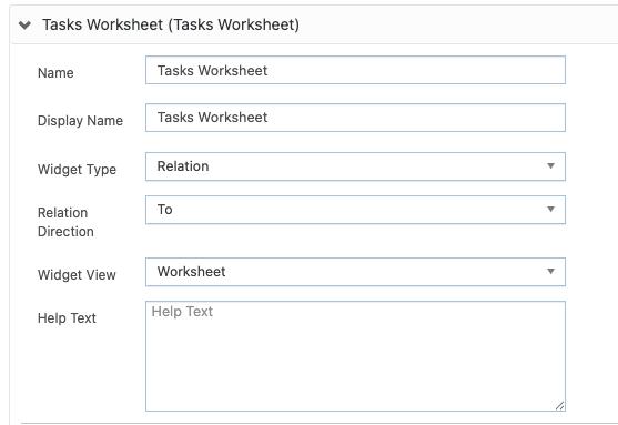 Basic Widget Configuration
